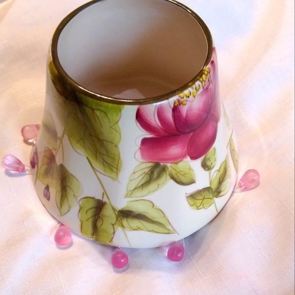 Home Interiors Accents Home Interiors Floral Beaded Candle Shade